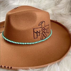 Brown Thunderbird Western/ Bohemian hat